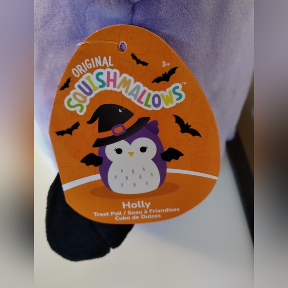 NWT Purple Squishmallows Owl Halloween Trick or Treat Candy & Goody Pail Bucket - Picture 8 of 8